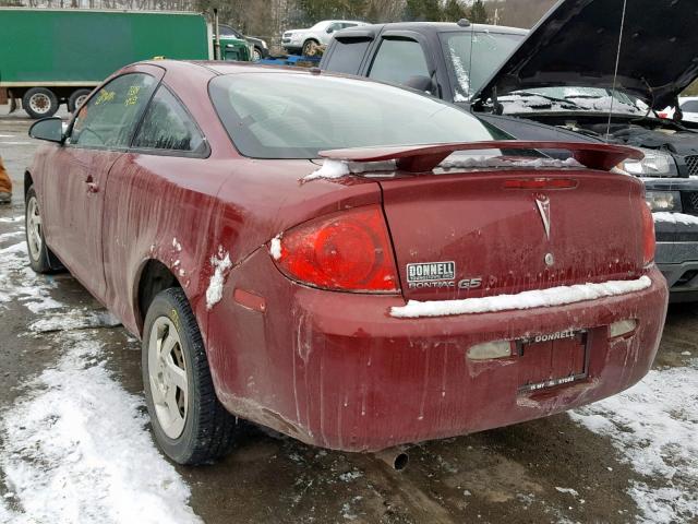 1G2AL18F687221037 - 2008 PONTIAC G5 RED photo 3