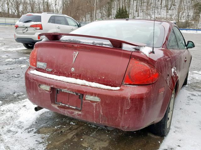 1G2AL18F687221037 - 2008 PONTIAC G5 RED photo 4