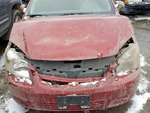 1G2AL18F687221037 - 2008 PONTIAC G5 RED photo 7