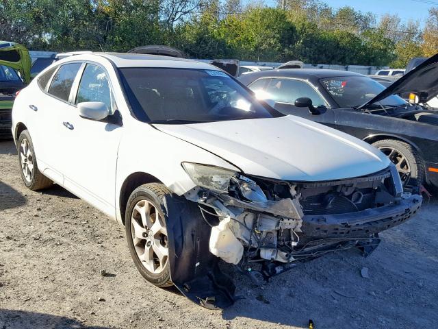 5J6TF2H5XAL002534 - 2010 HONDA ACCORD CRO WHITE photo 1