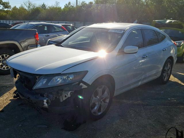 5J6TF2H5XAL002534 - 2010 HONDA ACCORD CRO WHITE photo 2