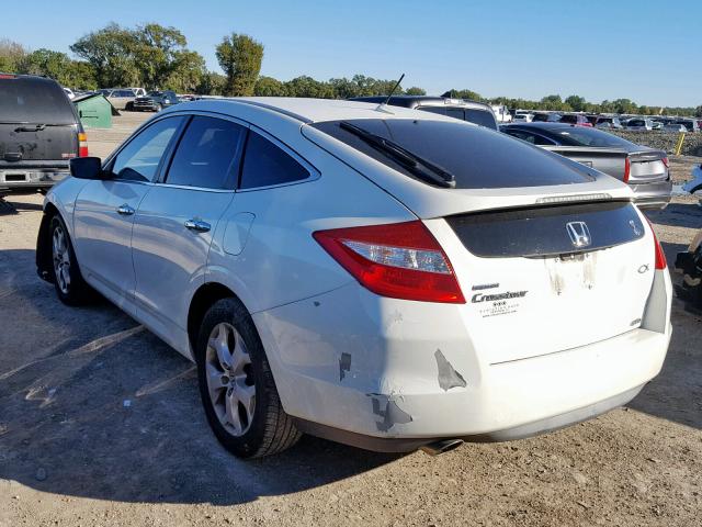 5J6TF2H5XAL002534 - 2010 HONDA ACCORD CRO WHITE photo 3