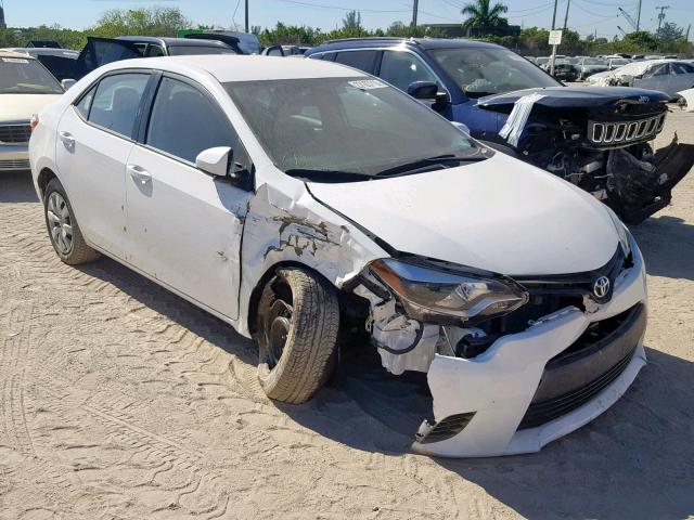 5YFBURHE7GP510220 - 2016 TOYOTA COROLLA L WHITE photo 1