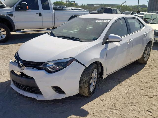 5YFBURHE7GP510220 - 2016 TOYOTA COROLLA L WHITE photo 2