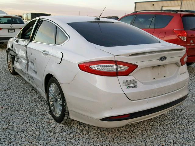 3FA6P0SU0DR247696 - 2013 FORD FUSION TIT WHITE photo 3