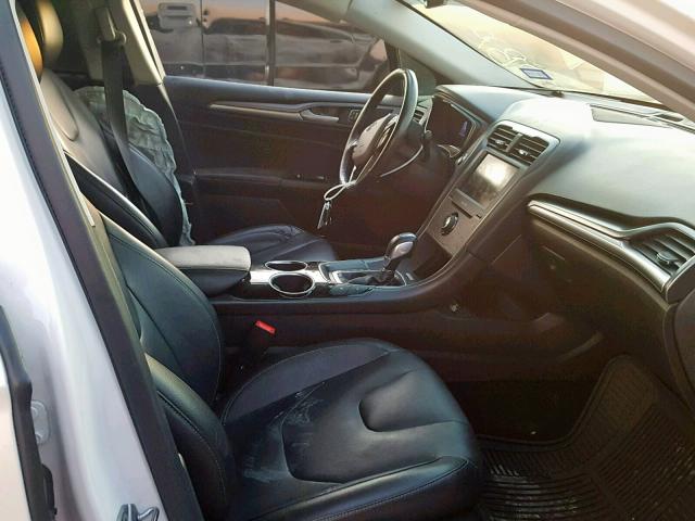 3FA6P0SU0DR247696 - 2013 FORD FUSION TIT WHITE photo 5