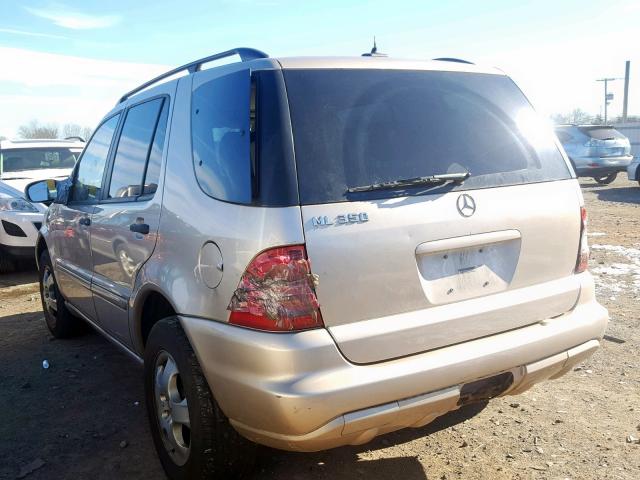 4JGAB57E73A415159 - 2003 MERCEDES-BENZ ML 350 GOLD photo 3