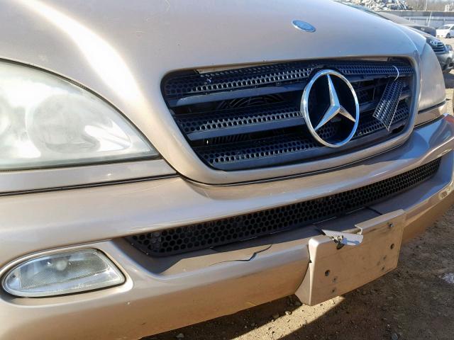 4JGAB57E73A415159 - 2003 MERCEDES-BENZ ML 350 GOLD photo 9