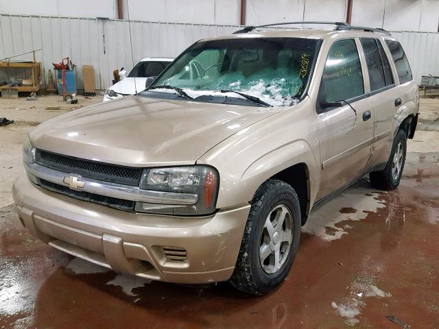 1GNDS13SX62115854 - 2006 CHEVROLET TRAILBLAZE GOLD photo 2