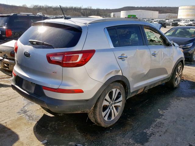 KNDPC3A23B7019000 - 2011 KIA SPORTAGE E SILVER photo 4