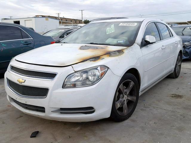 1G1ZC5EU0BF132000 - 2011 CHEVROLET MALIBU 1LT WHITE photo 2