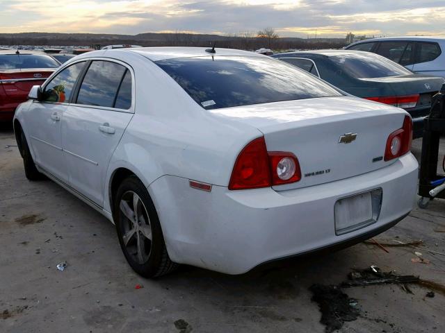 1G1ZC5EU0BF132000 - 2011 CHEVROLET MALIBU 1LT WHITE photo 3