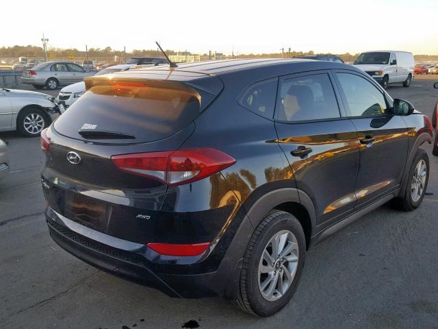 KM8J2CA44JU832626 - 2018 HYUNDAI TUCSON SE BLACK photo 4