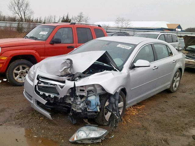 1G1ZC5E03CF251433 - 2012 CHEVROLET MALIBU 1LT SILVER photo 2