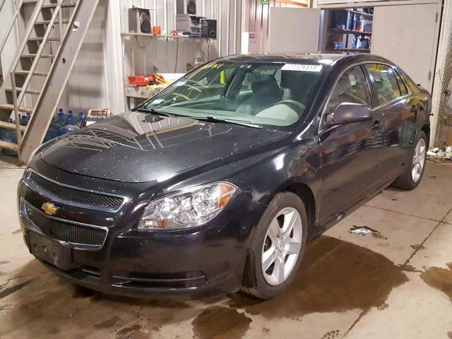 1G1ZB5E18BF265791 - 2011 CHEVROLET MALIBU LS BLACK photo 2