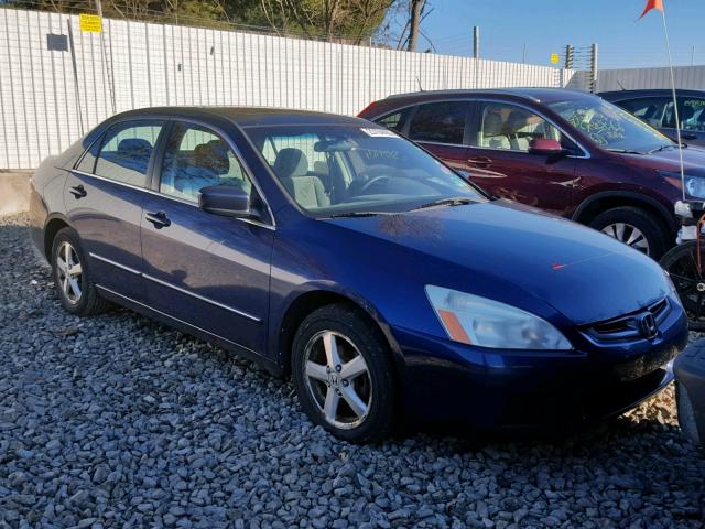 1HGCM56633A079819 - 2003 HONDA ACCORD EX BLUE photo 1