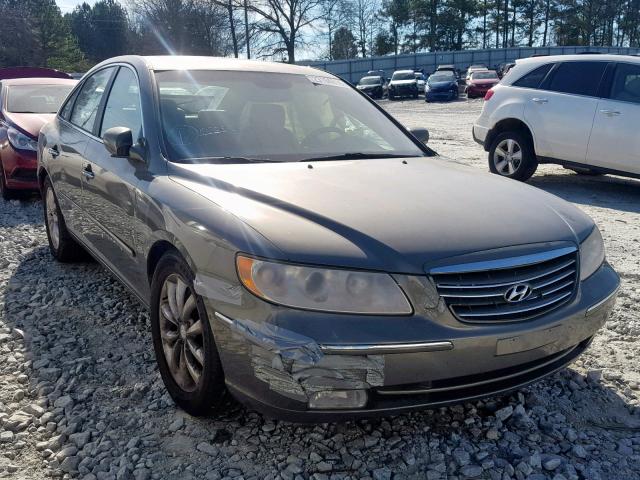 KMHFC46F96A107437 - 2006 HYUNDAI AZERA SE GRAY photo 1