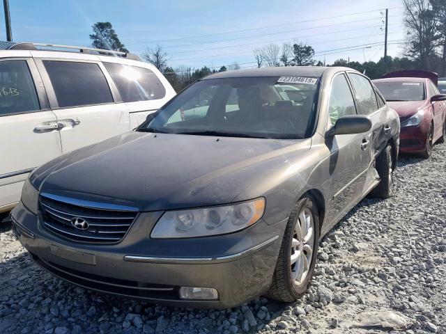 KMHFC46F96A107437 - 2006 HYUNDAI AZERA SE GRAY photo 2