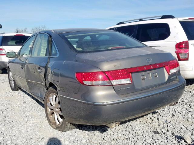 KMHFC46F96A107437 - 2006 HYUNDAI AZERA SE GRAY photo 3