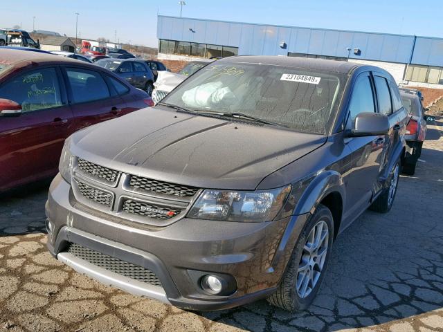 3C4PDDEG5JT431387 - 2018 DODGE JOURNEY GT GRAY photo 2