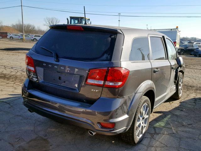 3C4PDDEG5JT431387 - 2018 DODGE JOURNEY GT GRAY photo 4