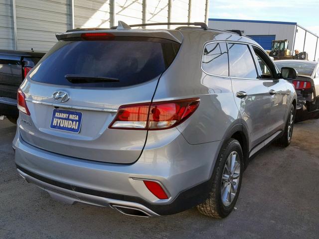KM8SM4HF5HU240237 - 2017 HYUNDAI SANTA FE S SILVER photo 4