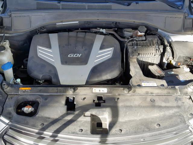 KM8SM4HF5HU240237 - 2017 HYUNDAI SANTA FE S SILVER photo 7