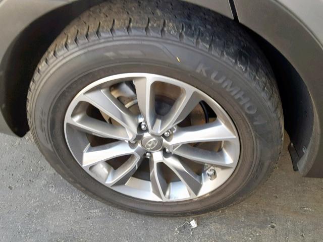 KM8SM4HF5HU240237 - 2017 HYUNDAI SANTA FE S SILVER photo 9