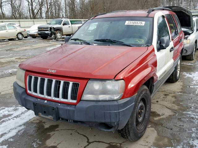 1J4GW48S14C135609 - 2004 JEEP GRAND CHER წითელი ფოტო 2