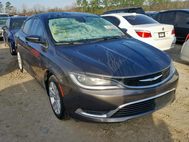 1C3CCCAB3GN102965 - 2016 CHRYSLER 200 LIMITE GRAY photo 1