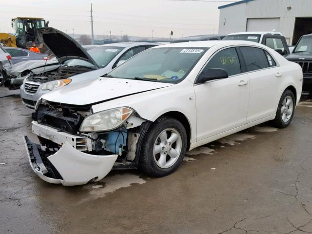 1G1ZG57B58F176230 - 2008 CHEVROLET MALIBU LS თეთრი ფოტო 2