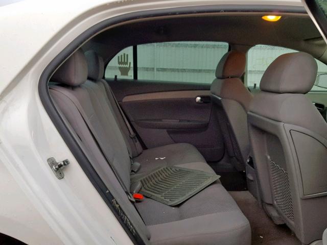 1G1ZG57B58F176230 - 2008 CHEVROLET MALIBU LS თეთრი ფოტო 6
