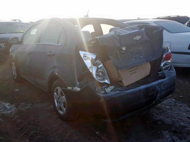 1G1JA5SH0D4184610 - 2013 CHEVROLET SONIC LS 灰色 照片 3