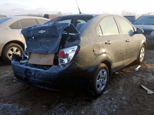 1G1JA5SH0D4184610 - 2013 CHEVROLET SONIC LS 灰色 照片 4