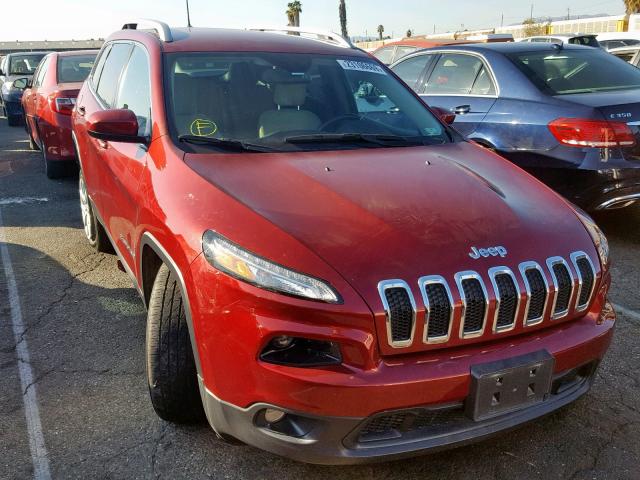 1C4PJLCB3GW208049 - 2016 JEEP CHEROKEE L RED photo 1