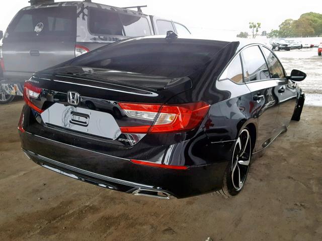 1HGCV1F31KA005244 - 2019 HONDA ACCORD SPO BLACK photo 4