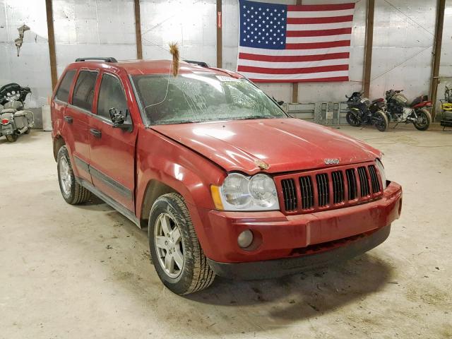 1J4HR48N35C554620 - 2005 JEEP GRAND CHER RED photo 1