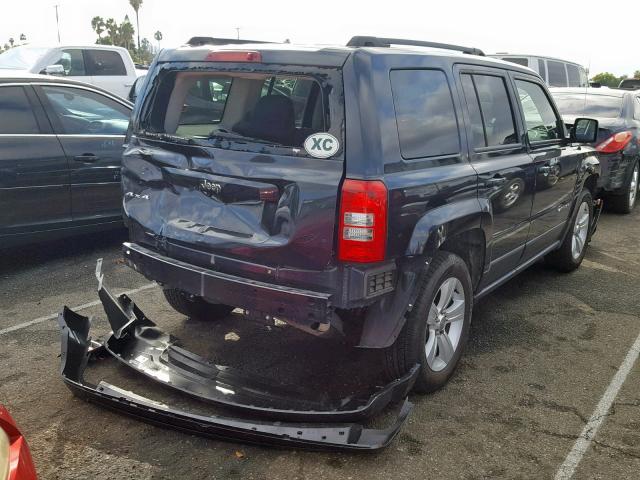 1C4NJRBB8ED885540 - 2014 JEEP PATRIOT SP BLACK photo 4