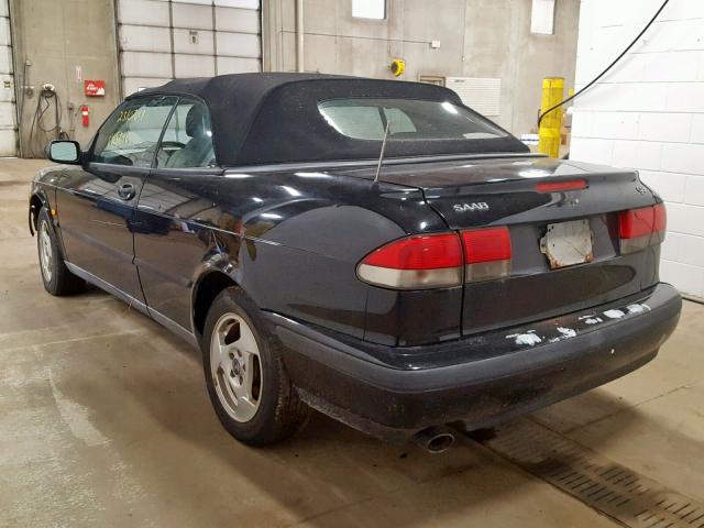 YS3DD75N3X7022944 - 1999 SAAB 9-3 S BLACK photo 3