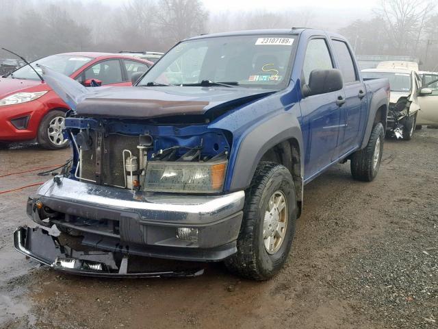 1GCDT136668283271 - 2006 CHEVROLET COLORADO BLUE photo 2