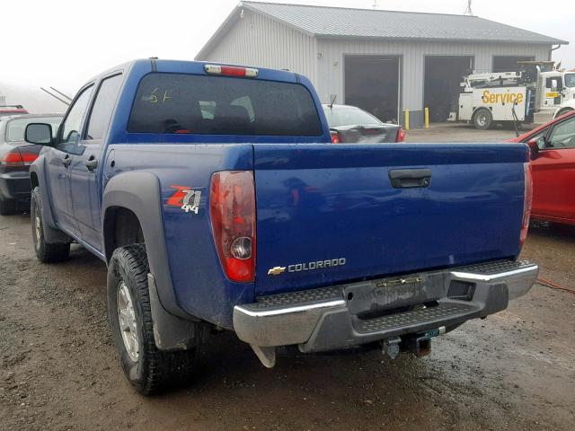 1GCDT136668283271 - 2006 CHEVROLET COLORADO BLUE photo 3