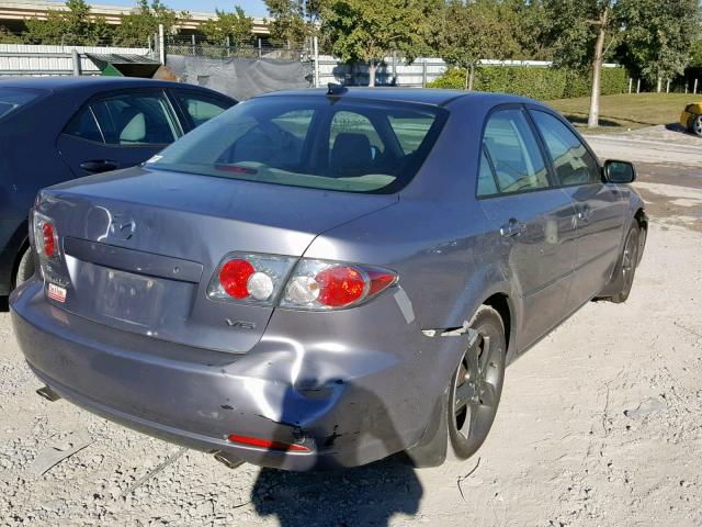 1YVHP80D965M56715 - 2006 MAZDA 6 S GRAY photo 4