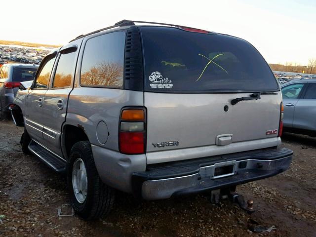 1GKEK13Z34J215005 - 2004 GMC YUKON GRAY photo 3