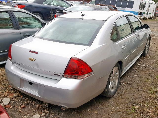 2G1WB5E3XE1174067 - 2014 CHEVROLET IMPALA LIM SILVER photo 4