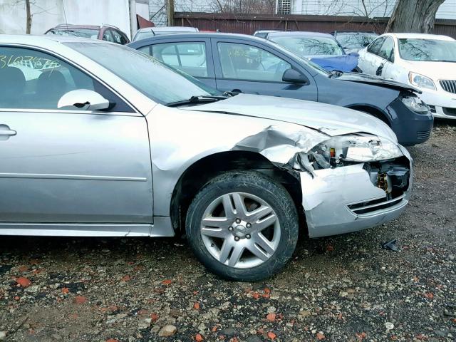 2G1WB5E3XE1174067 - 2014 CHEVROLET IMPALA LIM SILVER photo 9