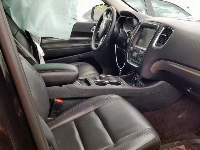 1C4RDHDG8HC869618 - 2017 DODGE DURANGO GT შავი ფოტო 5