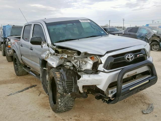 5TFLU4EN9DX069988 - 2013 TOYOTA TACOMA DOU SILVER photo 1