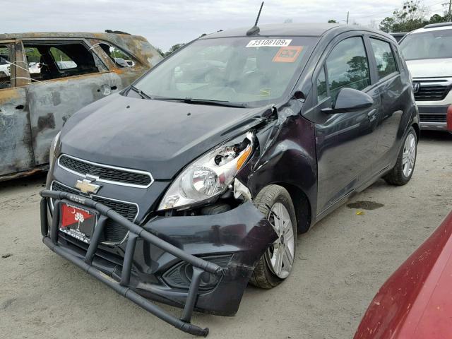 KL8CB6S94EC521825 - 2014 CHEVROLET SPARK LS BLACK photo 2