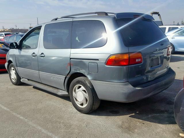 4T3ZF13C0XU136779 - 1999 TOYOTA SIENNA LE GREEN photo 3