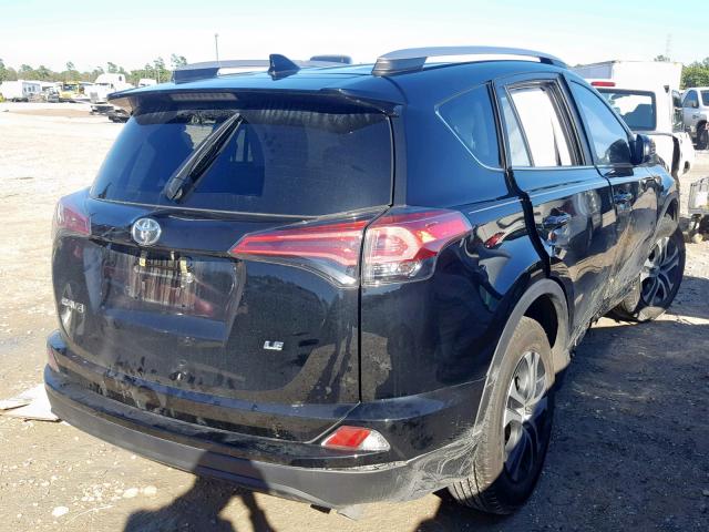 2T3ZFREV5JW490480 - 2018 TOYOTA RAV4 LE Սև լուսանկար 4